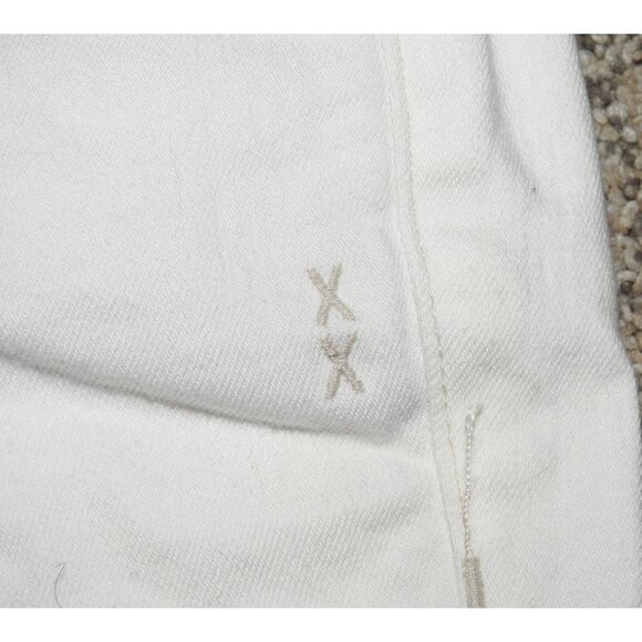 NWT Genetic Womens Jeans 30 White Pockets Matchstick Crop Skinny Straight Denim - Picture 5 of 16